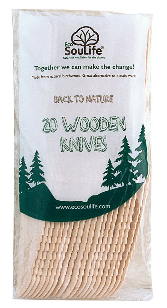 Eco SouLife Wooden Knife 20pc