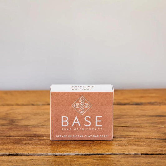 Base Soaps Geranium & Pink Clay Bar Soap
