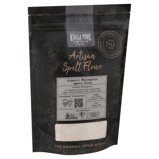 Kialla Pure Foods Organic Wholegrain Spelt Flour 700g