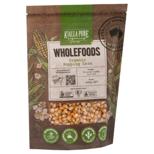 Kialla Pure Foods Organic Popping Corn 400g